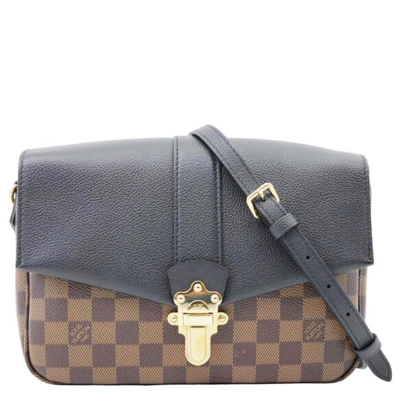 Louis Vuitton  Clapton Damier Ebene Shoulder Bag Black - Picture 1 of 12